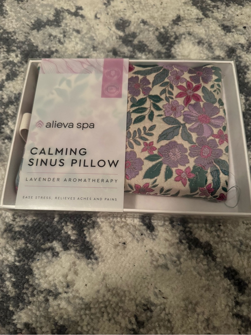 Alieva Spa Calming Sinus Pillow - Lavender Aromatherapy